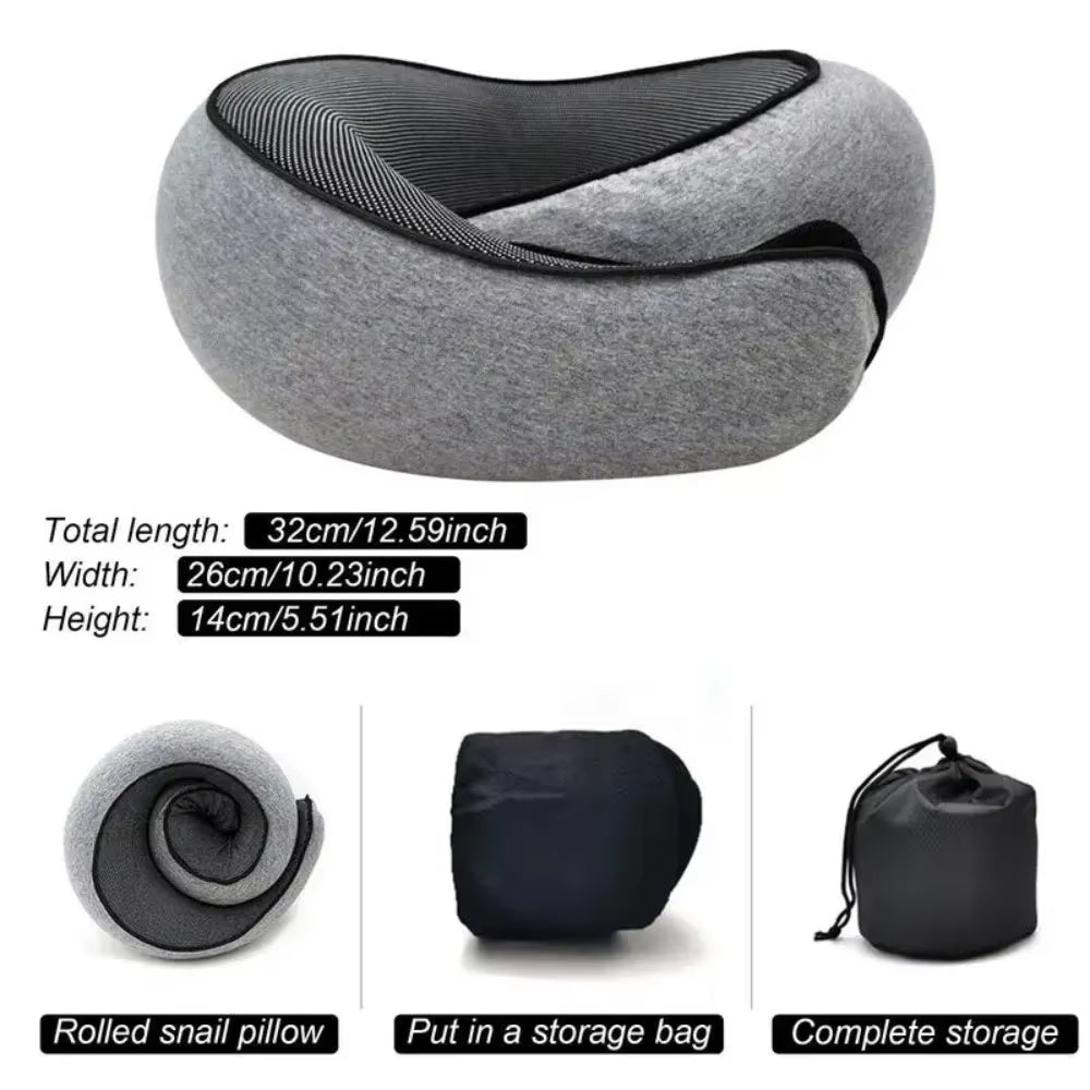 Ultimate Travel Neck Pillow | Soft Memory Foam Support for Plane, Car & Office Naps – Portable & Adjustable Design