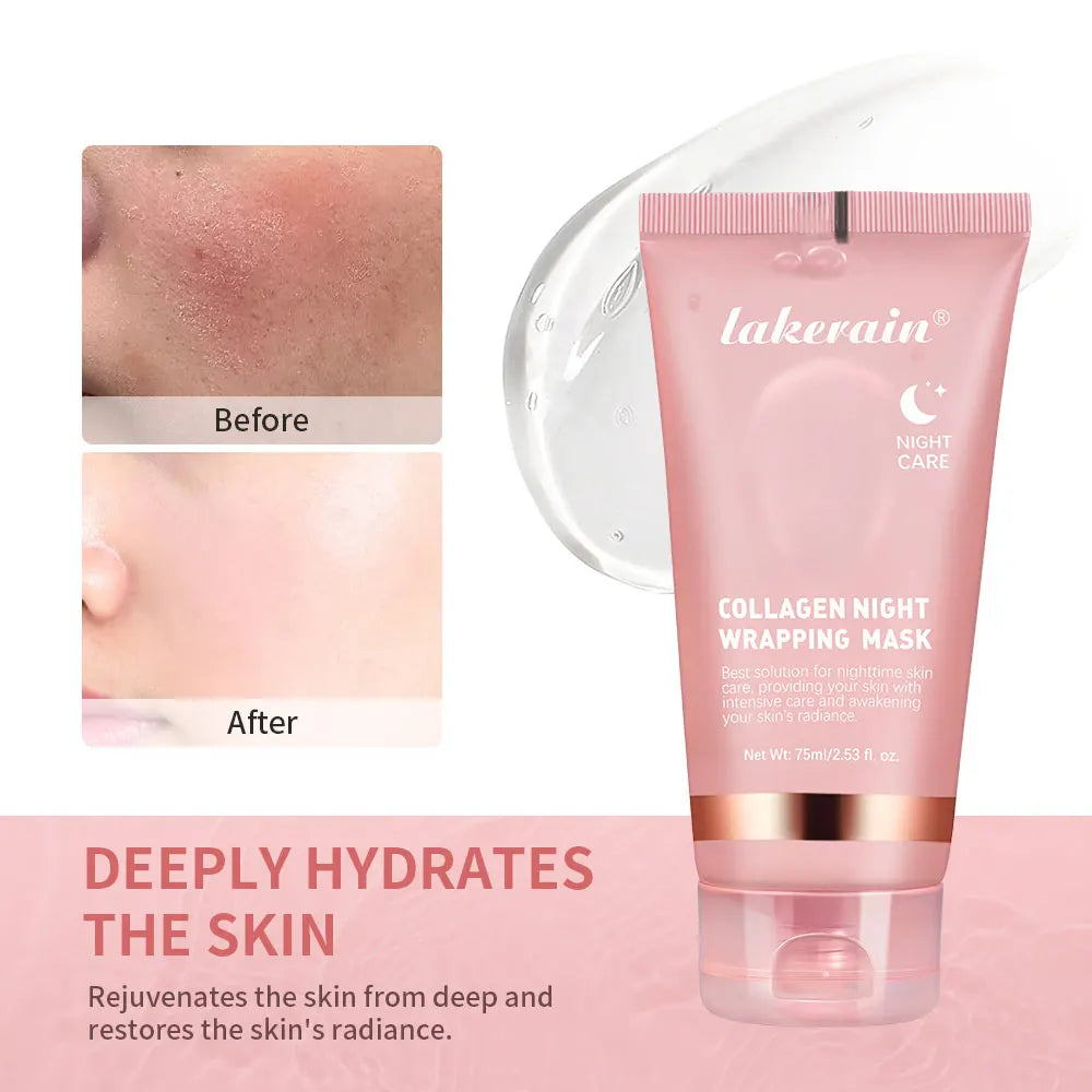 Korean Deep Collagen Peel-Off Mask – Anti-Wrinkle Lifting Care, Overnight Skin Rejuvenation for Women