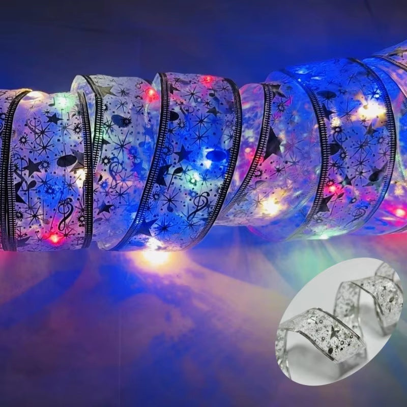 Christmas Decorations Led Light Festoon New Year'S Garland Battery-Operated 2025 LED String Lights for Christmas Tree Ornaments