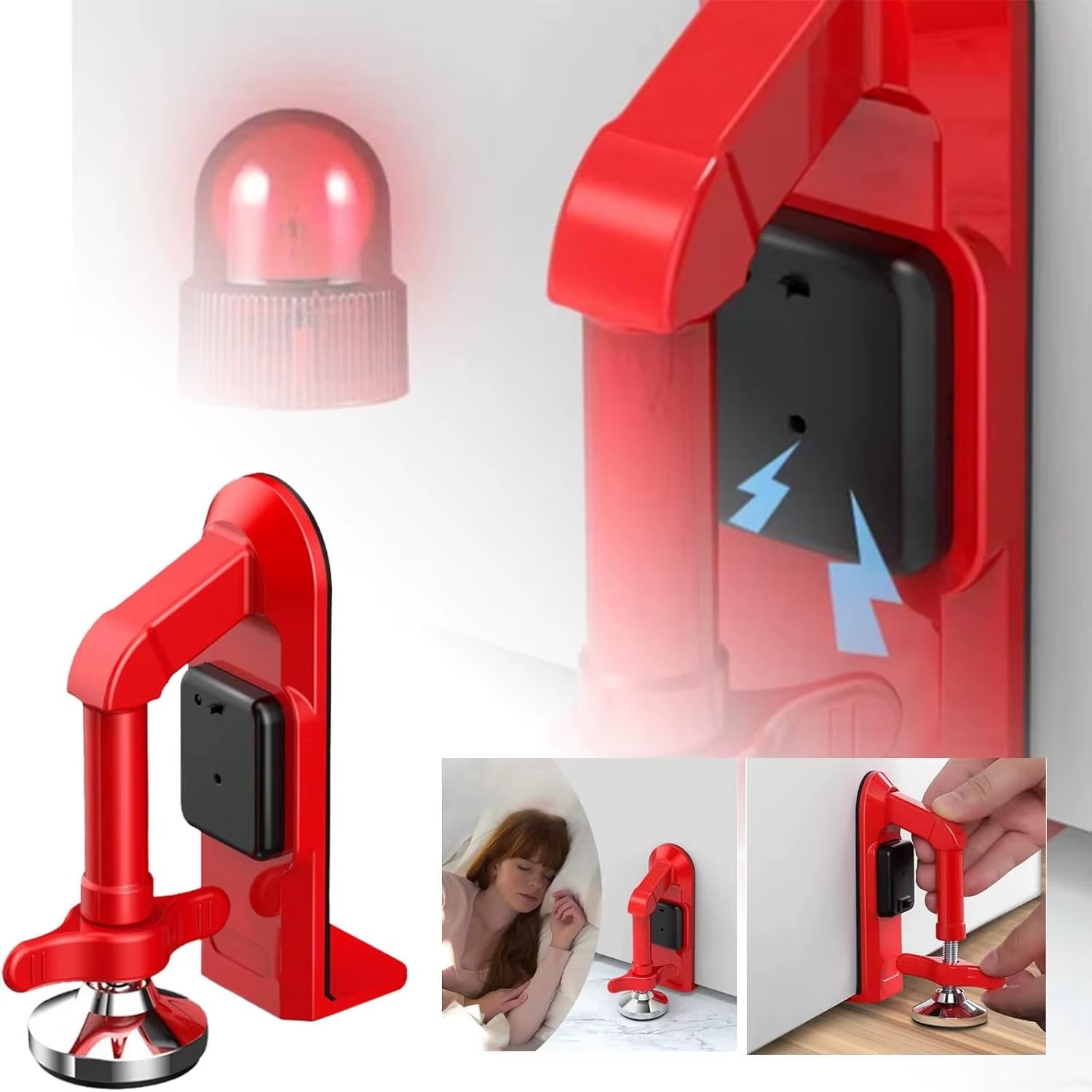 Portable Door Lock & Alarm System – Smart Anti-Theft Device for Home, Hotel & Travel Security
