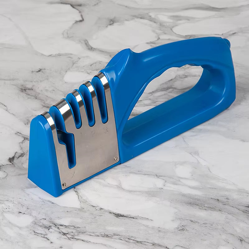 New Knife Sharpener 4In1 Diamond Ceramic Stone Professional Chef Knife Sharpener Scissors Sharpening Kitchen Knives Accessories