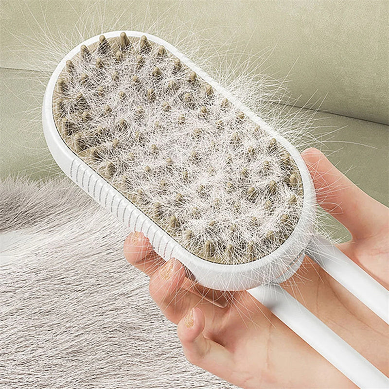 Cat Steam Brush Steamy Dog Brush 3 in 1 Electric Spray Cat Hair Brushes for Massage Pet Grooming Comb Hair Removal 