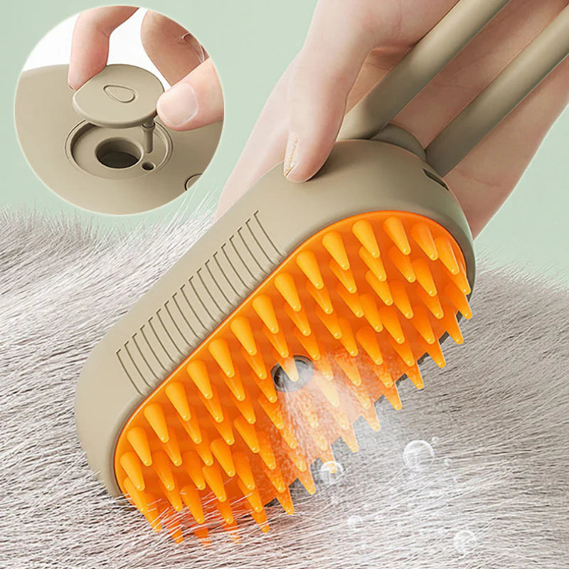 Cat Steam Brush Steamy Dog Brush 3 in 1 Electric Spray Cat Hair Brushes for Massage Pet Grooming Comb Hair Removal 