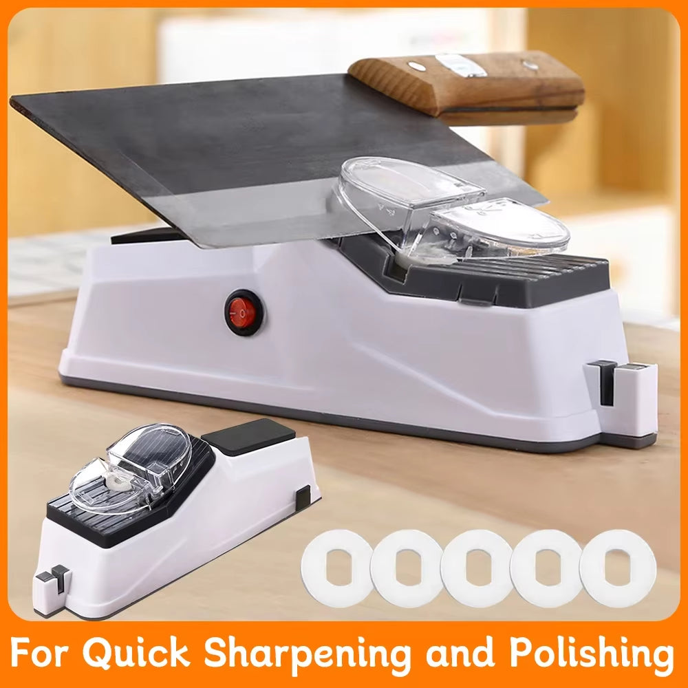 Electric Knife Sharpener Professional Knife Sharpener Adjustable Cutter Scissors Grinder for Quick Sharpening and Polishing Kitc