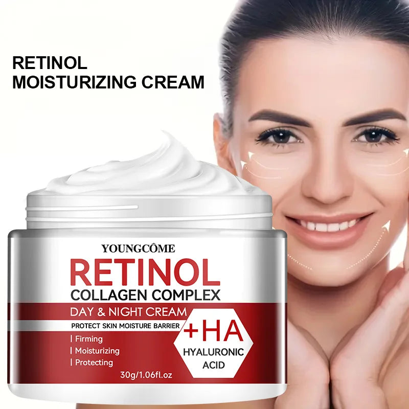 Retinol Collagen Facial Care Moisturizing Cream Deep Hydration Suitable for Dry Aging Face Cream Moisturizing Skin Repair