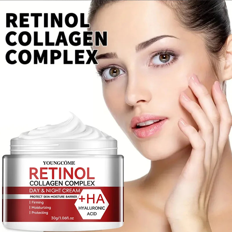 Retinol Collagen Facial Care Moisturizing Cream Deep Hydration Suitable for Dry Aging Face Cream Moisturizing Skin Repair