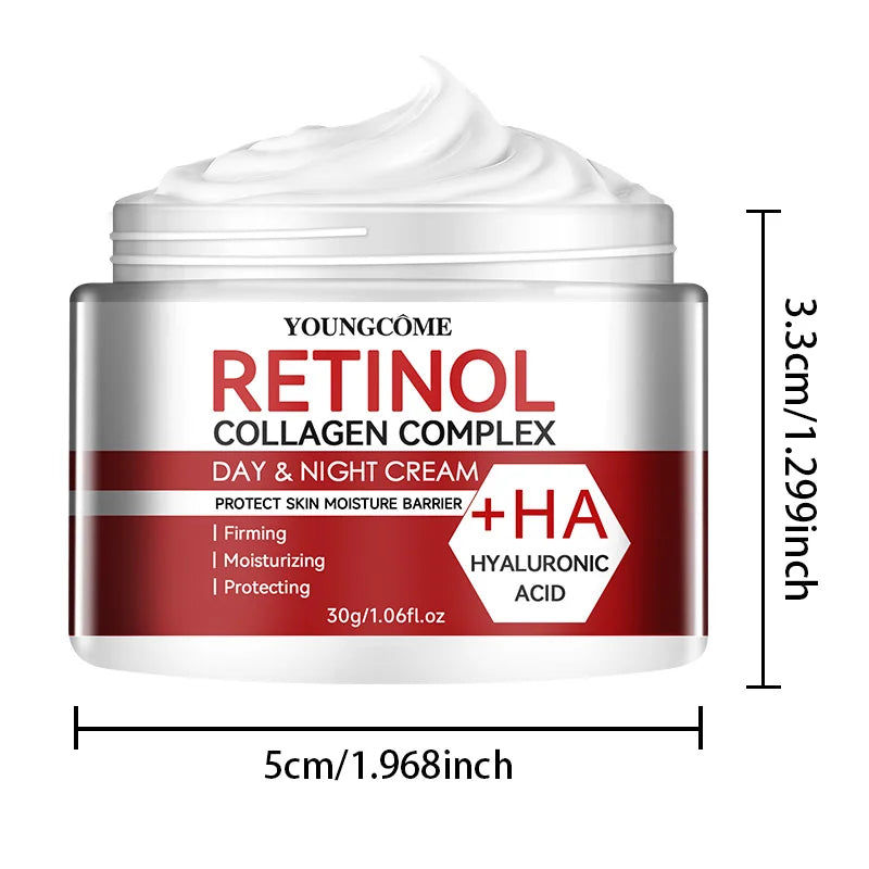Retinol Collagen Facial Care Moisturizing Cream Deep Hydration Suitable for Dry Aging Face Cream Moisturizing Skin Repair