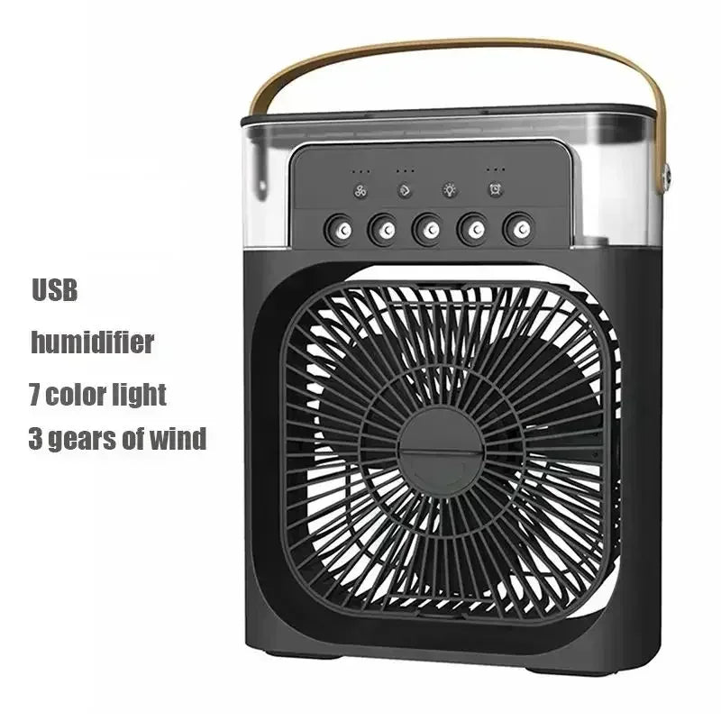 3-in-1 Portable Air Cooler & Humidifier with LED Night Light – Premium Comfort for Home or Office