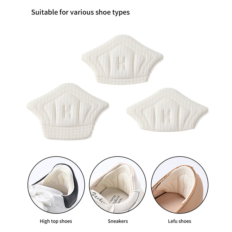 Premium Heel Protection Pads – Soft Anti-Slip Cushions for Sports Shoes & Daily Comfort | Adjustable Size (3–6 Pairs)