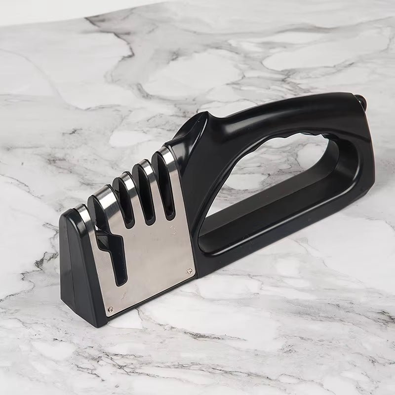 New Knife Sharpener 4In1 Diamond Ceramic Stone Professional Chef Knife Sharpener Scissors Sharpening Kitchen Knives Accessories