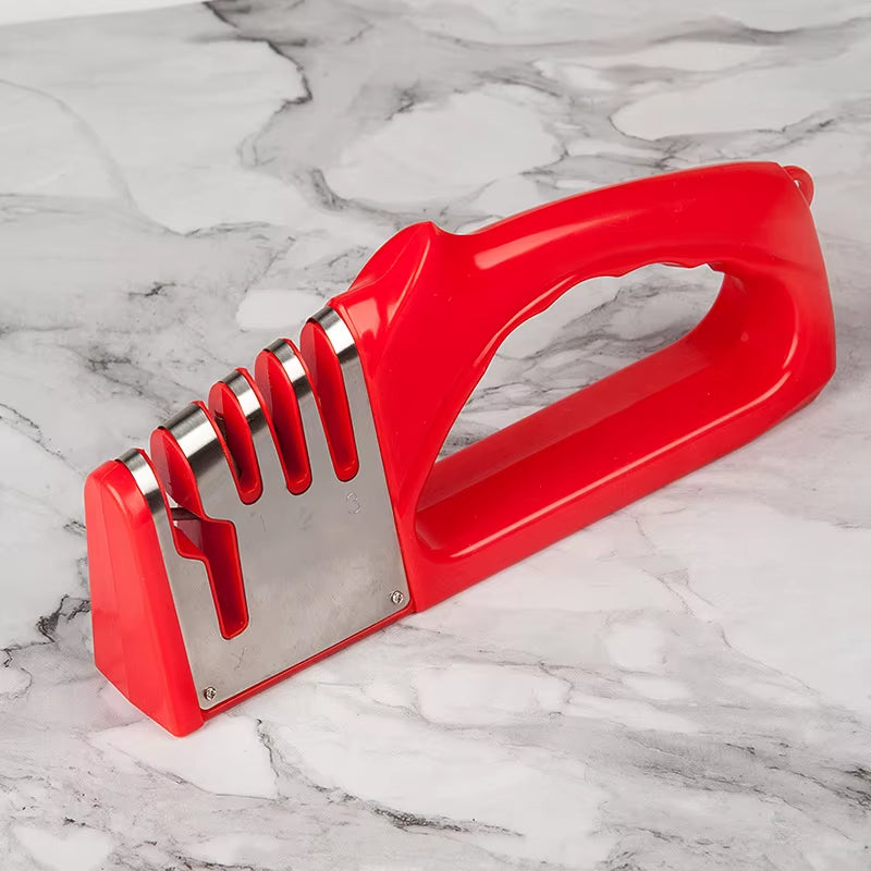 New Knife Sharpener 4In1 Diamond Ceramic Stone Professional Chef Knife Sharpener Scissors Sharpening Kitchen Knives Accessories