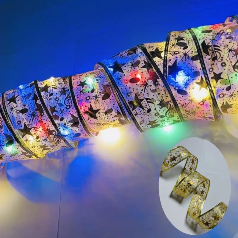 Christmas Decorations Led Light Festoon New Year'S Garland Battery-Operated 2025 LED String Lights for Christmas Tree Ornaments