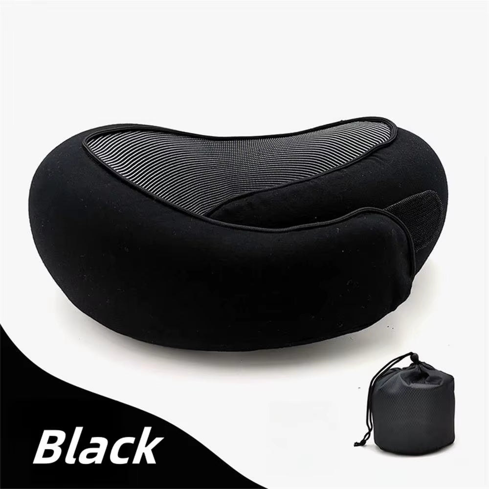 Ultimate Travel Neck Pillow | Soft Memory Foam Support for Plane, Car & Office Naps – Portable & Adjustable Design